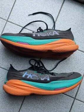 Hoka | Shoes | Hoka Mens Black Teal Orange Athletic Running Shoes ...